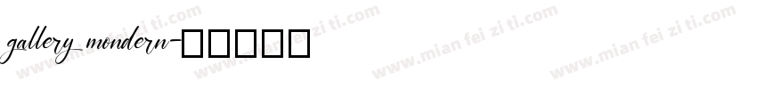 gallery mondern字体转换